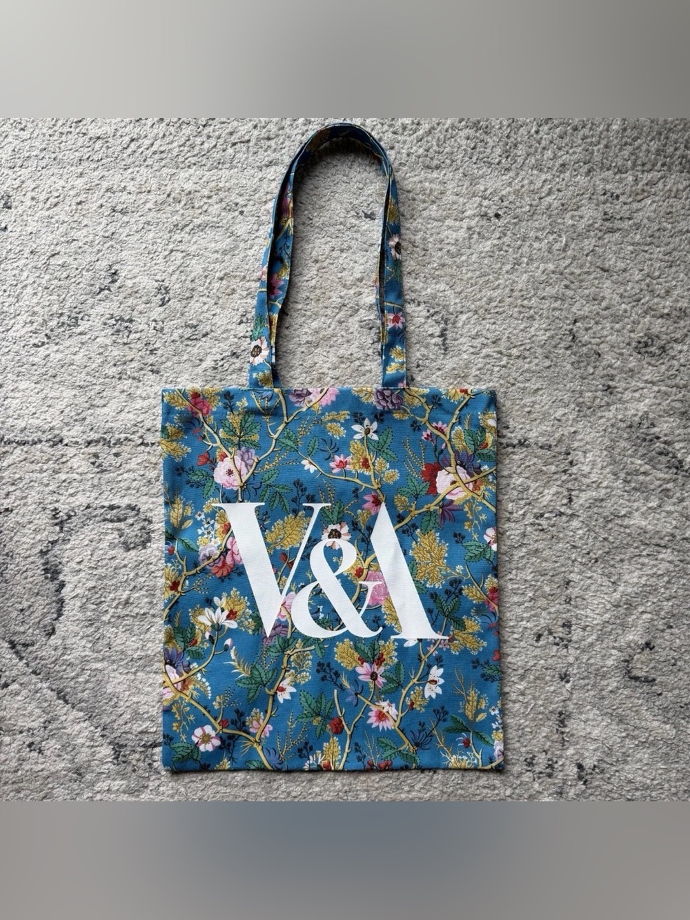 NEW! V&A Victoria & Albert Museum Kilburn Turquoise Chintz Tote Bag